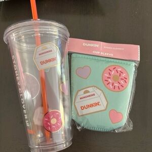 Dunkin' Stoney Clover Cup and Sleeve Set